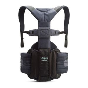 Aspen Active Women's Back Support Brace - Black and Gray